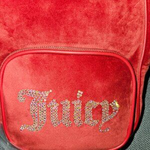 Red Juicy Couture velour Backpack